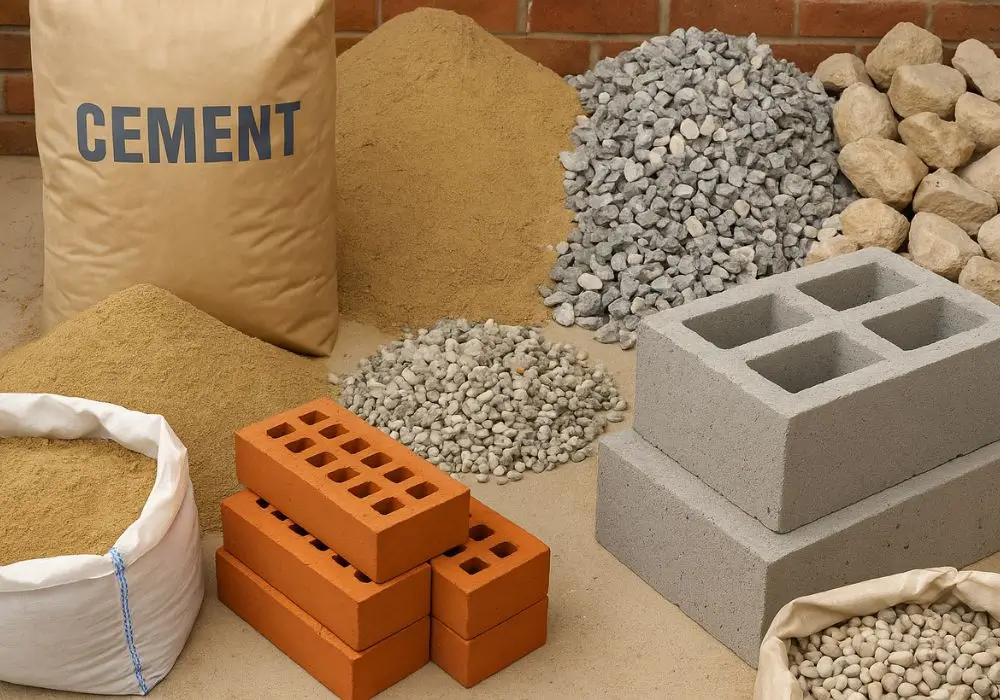 Building materials in cramlington: Cement, sands, gravel, ballast, bricks, and blocks.
