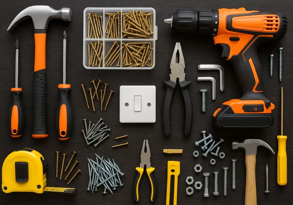 Tools and fixings in cramlington: Hand tools, powered tools, screws, nails, and general fixings.